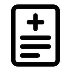 Obraz premium clinic history icon for illustration