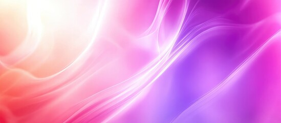 Obraz premium Abstract colorful background with soft flowing waves in pink and purple shades ideal for design projects with Copy Space.