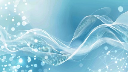 Abstract blue background with flowing lines and light effects, ideal for digital designs.