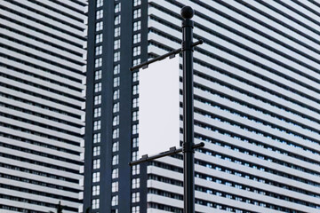 Fototapeta premium Blank Street Pole Banner
