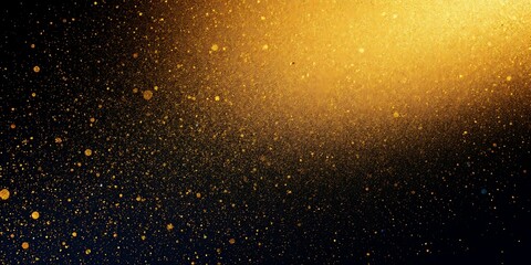 Fototapeta premium Golden glitter bokeh background. Festive design