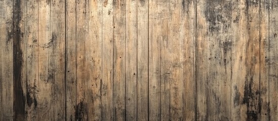 Naklejka premium Weathered bamboo wall showcasing a rugged texture perfect for rustic decor and background designs in various creative projects