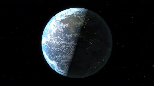 The map of Grenada appears on the surface of the earth at night