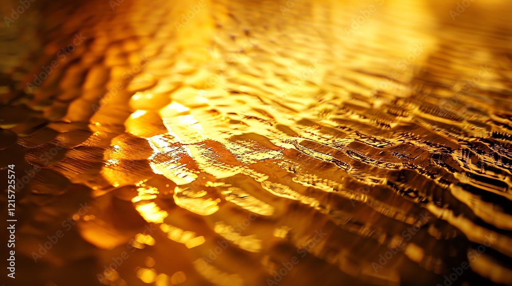 Canvas Prints molten gold surface with small ripples. precious metal. shiny texture. abstract background.