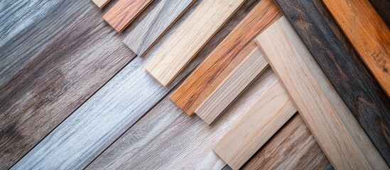Wooden skirting board samples showcasing diverse finishes designed for home renovation and construction applications in various floor types