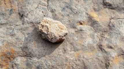 Obraz premium Textured rocky surface with embedded rock in natural setting ideal for backgrounds and copy space for design projects