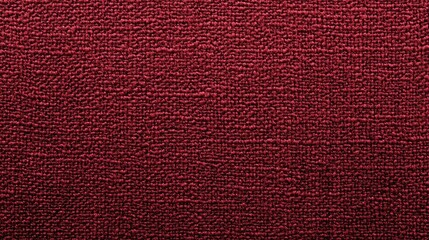 Fototapeta premium Rich wine red textured fabric background for design and upholstery showcasing intricate weave and depth in color.