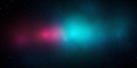 Obraz premium Cosmic nebula, pink & blue space, starry background, website banner