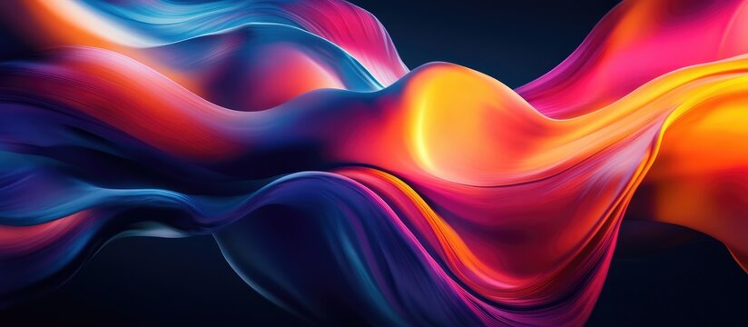 Vibrant abstract motion blur background with flowing colors and ample space for text or branding elements in a dynamic design