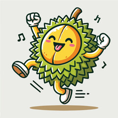Joyful Durian Fruit Character Dance
