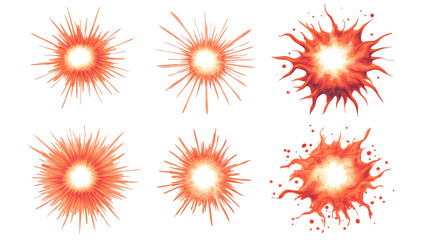 Bright Sunburst Overlays for Creative Designs Generative AI