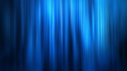 Digital image of light rays, stripes lines with blue light, speed and motion blur over dark blue background 