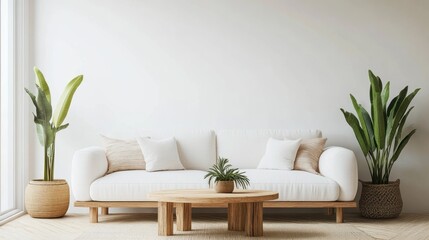 Serene Minimalist Living Room Interior Design