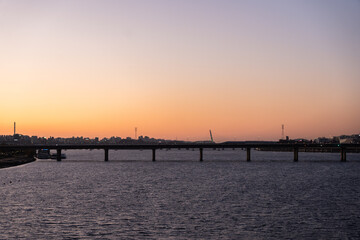 Obraz premium sunset at the pier