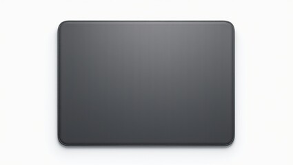 Professional Black Mousepad Mockup Top View with Clean Surface for Custom Design and Gaming Accessories Presentation