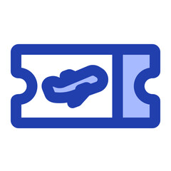 Fototapeta premium boarding pass blue