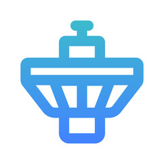 Obraz premium airport control bold gradient