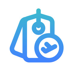 flight tag bold gradient