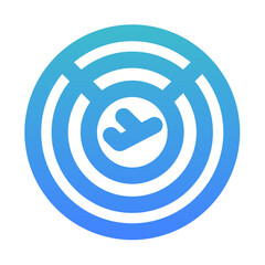 Fototapeta premium radar bold gradient