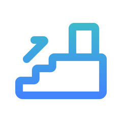 stairs up bold gradient