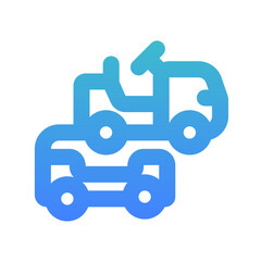 airport cart bold gradient