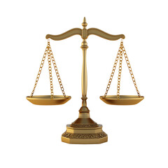 A golden scale symbolizing justice and balance.