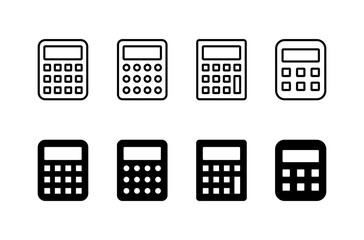 Calculator icon vector isolated on white background. Calculator vector icon. Accounting icon