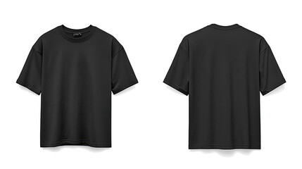 Black Mens T Shirt Mockups for Versatile Styling Generative AI