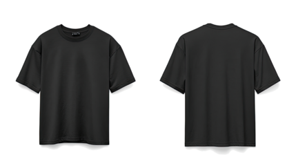 Black Mens T Shirt Mockups for Versatile Styling Generative AI