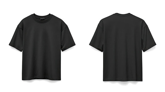 Black Mens T Shirt Mockups for Versatile Styling Generative AI