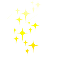 上から流れるグラデーションのキラキラ