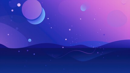 Fototapeta premium Abstract digital illustration featuring soft shapes and gradients in a cosmic landscape.