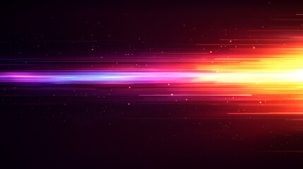 Colorful light spectrum sparkles glow against a dark background, creating a futuristic and abstract digital atmosphere with iridescence bokeh, adding festive energy and modern visual appeal

