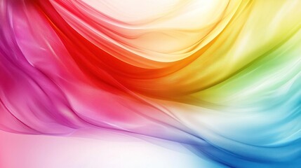 Obraz premium Vibrant Rainbow Abstract Swirls: A Symphony of Color