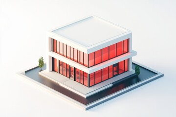 Modern Minimalist House Architectural 3D Model