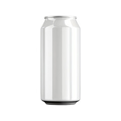 A plain, white soda can with no visible branding or design.