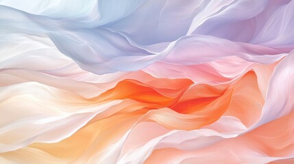 Obraz premium Flowing dreamlike patterns and textures abstract art artistic design soft colors serene environment modern aesthetic