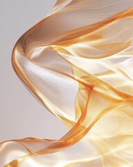 Fototapeta premium Dynamic flowing silk fabric abstract art studio setting textures close-up surreal dreamlike