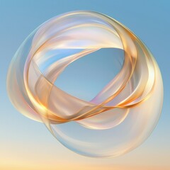 Fototapeta premium Artistic dreamlike abstraction in ethereal sky textured background mystical art serene viewpoint