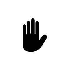 Hand icon logo design. hand sign and symbol. palm