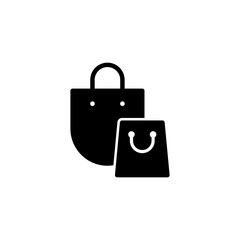 Shopping bag icon logo design. shopping sign and symbol