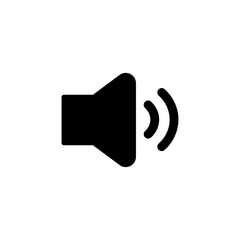 Speaker icon logo design. volume sign and symbol. loudspeaker icon. sound symbol