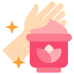 Cleanser flat color icon, use for UI, UX, app and web development, digital or print. for beauty, personal care, body treatment.