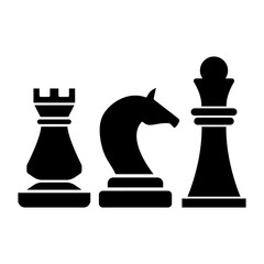 chess icon vector design templates