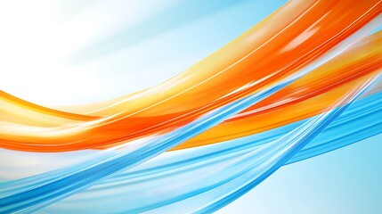 Abstract orange and blue wave background.
