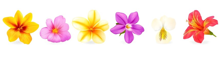 Naklejka premium Beautiful romantic flower collection with roses, leaves, floral bouquets, flower compositions