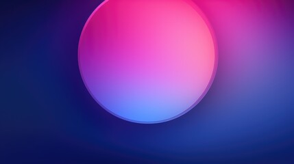 A colorful, abstract image featuring a circular shape with gradient hues against a dark background.