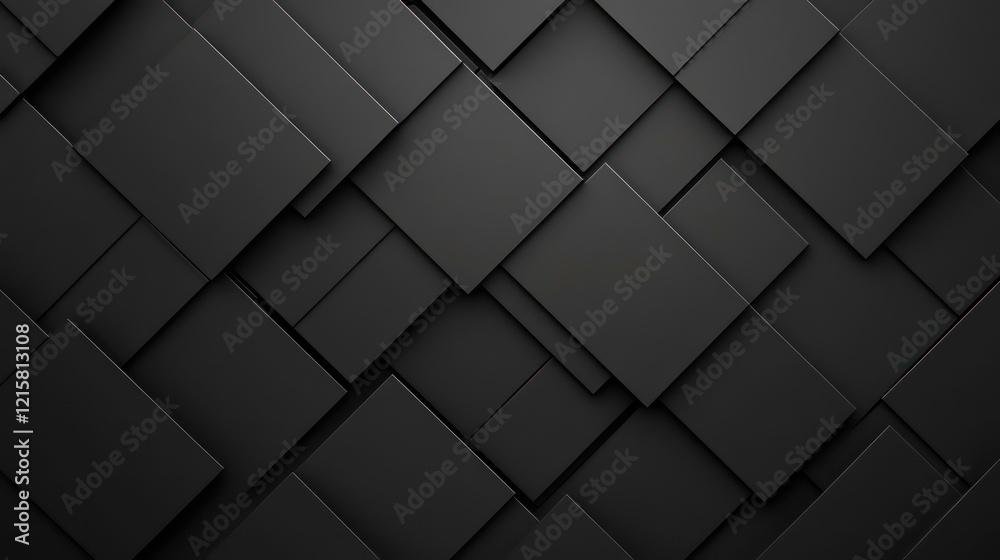 Poster abstract dark gray square pattern background.