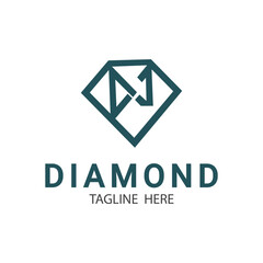 abstract Diamond logo design