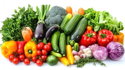 Fresh Raw Vegetables and Fruits